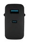 Natec NUC-2143 Cargador Rápido GaN 45W con Power Delivery 3.0 y Quick Charge 3.0 - 2 Puertos (1x USB-C + 1x USB-A) para Móvil, Negro