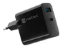 Natec NUC-2143 Cargador Rápido GaN 45W con Power Delivery 3.0 y Quick Charge 3.0 - 2 Puertos (1x USB-C + 1x USB-A) para Móvil, Negro