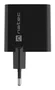 Natec NUC-2143 Cargador Rápido GaN 45W con Power Delivery 3.0 y Quick Charge 3.0 - 2 Puertos (1x USB-C + 1x USB-A) para Móvil, Negro