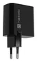 Natec NUC-2143 Cargador Rápido GaN 45W con Power Delivery 3.0 y Quick Charge 3.0 - 2 Puertos (1x USB-C + 1x USB-A) para Móvil, Negro