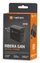 Natec NUC-2143 Cargador Rápido GaN 45W con Power Delivery 3.0 y Quick Charge 3.0 - 2 Puertos (1x USB-C + 1x USB-A) para Móvil, Negro
