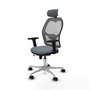 PIQUERAS Y CRESPO Silla de oficina Jorquera con mecanismo Sincro/Traslack Gris