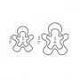 Tescoma Moldes cortadores dobles forma muñeco de jengibre Delicia, 2 piezas