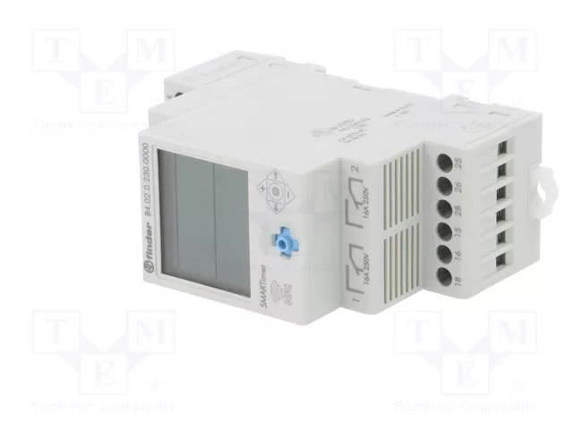 FINDER Programador de tiempo 0,1s÷9999h SPDT x2 250VAC/16A IP20