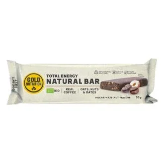 Gold Nutrition Natural Bar Barritas Energéticas, Sabor Mocha-Hazelnut, Pack de 15 Unidades, Bio, Ecológicas, Sin Gluten, Snack Natural Gold Nutrition Natural Bar Barritas Energéticas, Sabor Mocha-Hazelnut, Pack de 15 Unidades, Bio, Ecológicas, Sin Gluten, Snack Natural