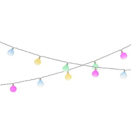 Lumineo Guirnalda solar 30 LEDs multicolor pastel IP44 4,9 m
