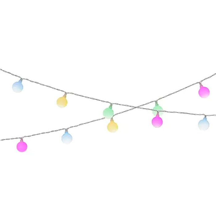 Lumineo Guirnalda solar 30 LEDs multicolor pastel IP44 4,9 m Lumineo Guirnalda solar 30 LEDs multicolor pastel IP44 4,9 m