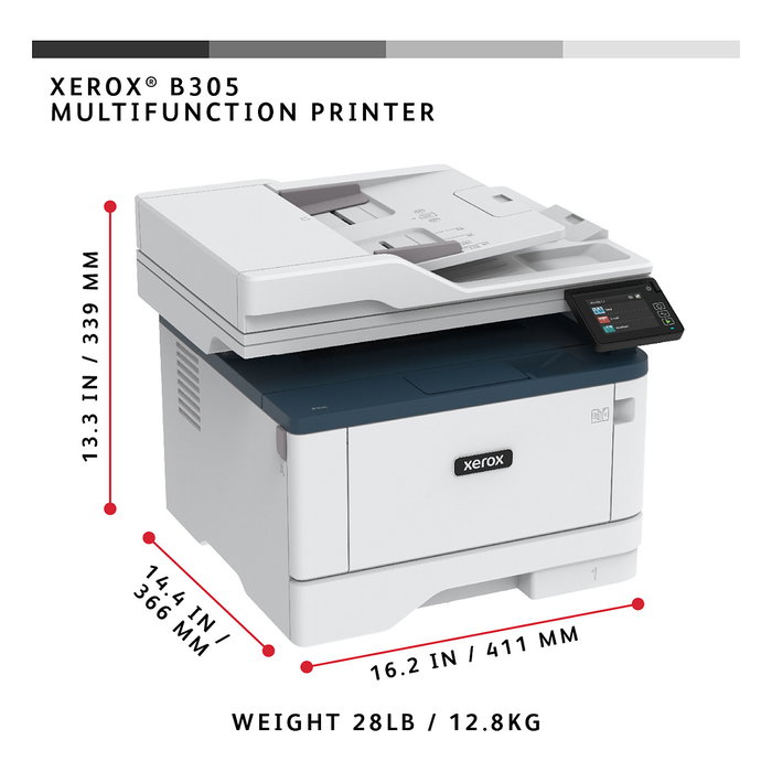 Xerox B305V_DNI Multifunción Láser Monocromo A4 38 ppm Inalámbrica Xerox B305V_DNI Multifunción Láser Monocromo A4 38 ppm Inalámbrica