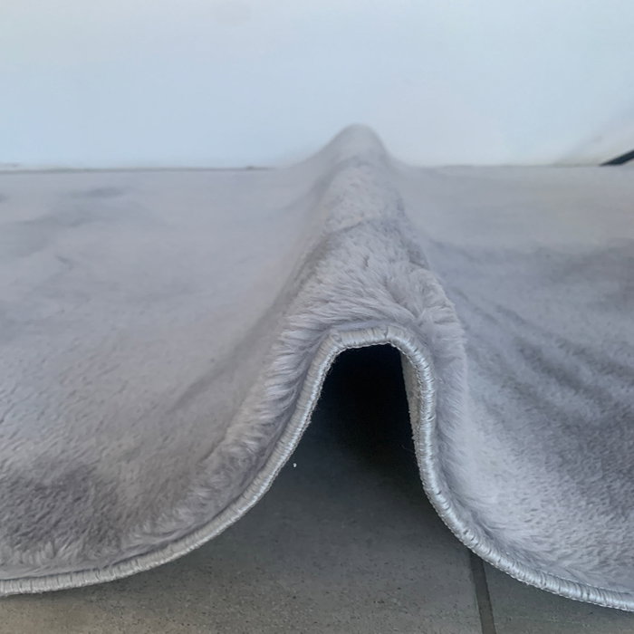 Mijölnir Alfombrilla de Baño 1620 Gris 75 x 120 cm Antideslizante Lavable 100% Acrílico