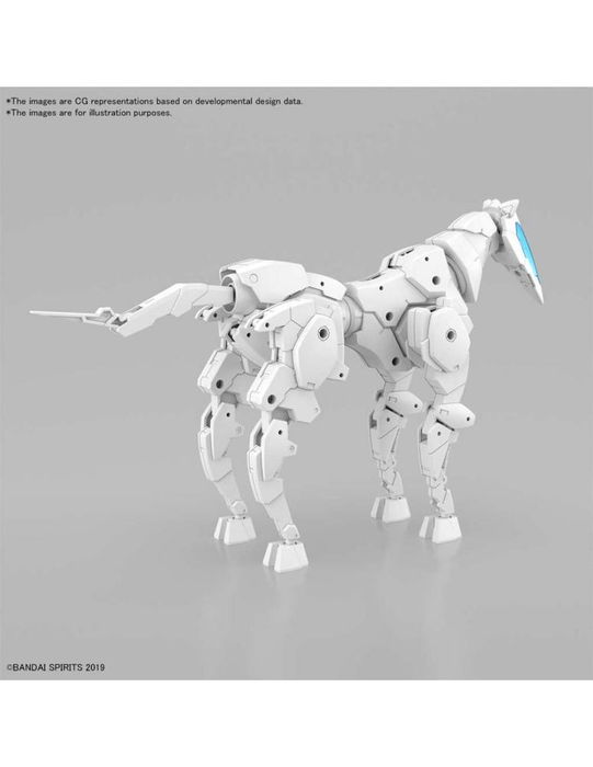 Bandai 30 Minutes Missions - 30MM EX ARM Vehi Horse Mecánico Blanco - Vehículo de Expansión / Kit de Modelo para Montar - Escala 1/144 - Compatible con la Serie
