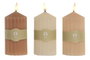 DKD Home Decor Vela Led Basicos Blanco Crudo 7 x 16 x 7 cm (6 Unidades)