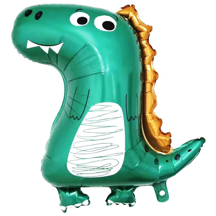 Party Time Juego 4 Globos Aluminio Dinosaurio Estrella Hoja Fiesta Decoracion