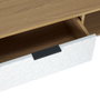 Home Deco Factory Mesa de Centro Bicolor con Cajón 100x50x38 cm