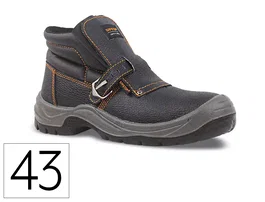 Safetop Nerio Bota de seguridad talla 43 cuero negro para soldadura