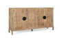 GINER Y COLOMER Aparador de Madera de Mango 4 Puertas, 175 cm de Largo, Acabado Natural, con Patas