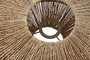 DKD Home Decor Pantalla Yute Metal 51x51x21 Natural