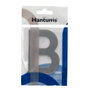 Hantums Letra puerta B acero inoxidable con adhesivo