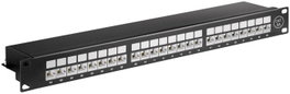 MicroConnect Panel de parches CAT6a de 24 puertos 19 pulgadas