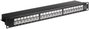 MicroConnect Panel de parches CAT6a de 24 puertos de 19 pulgadas