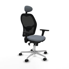 PIQUERAS Y CRESPO Silla de oficina Jorquera Gris y Negro