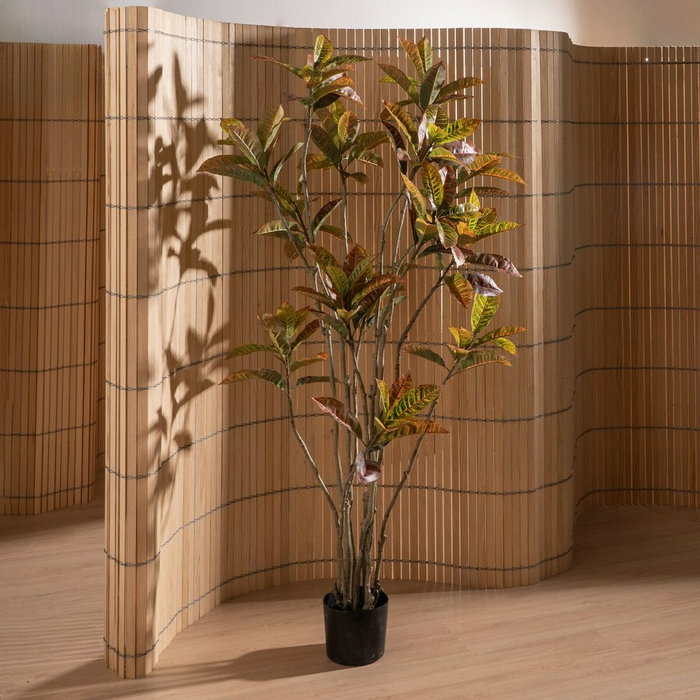 Ixia Planta Croton Rojo Goma Decoración 150 cm Ixia Planta Croton Rojo Goma Decoración 150 cm