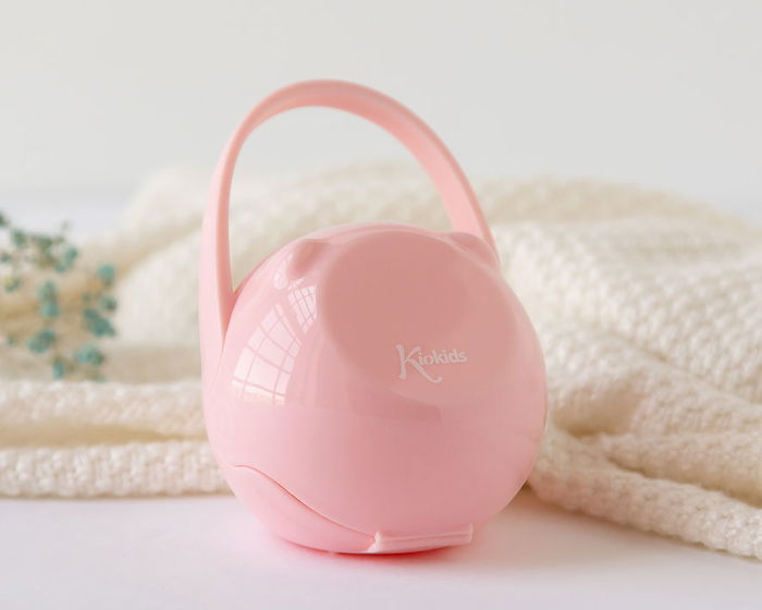 KioKids Portachupetes Con Gancho Rosa, +0 Meses, Apto Lavavajillas y Esterilizador KioKids Portachupetes Con Gancho Rosa, +0 Meses, Apto Lavavajillas y Esterilizador