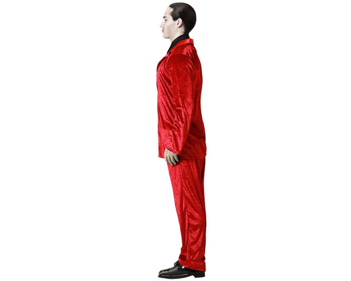 Atosa Disfraz de Vampiro con Traje Rojo y Corbata para Hombre Adulto Atosa Disfraz de Vampiro con Traje Rojo y Corbata para Hombre Adulto