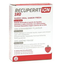RECUPERAT-ION Suero Oral Sabor Fresa 4 Sobres Rehidratación Oral