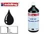 Edding Tinta Recambio Rotulador T-1000 Negro Bote 1 Litro Permanente