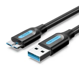 Vention Cable USB 3.0 COPBF USB A a Micro-USB B de 1m, Negro