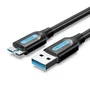 Vention Cable USB 3.0 COPBF USB A a Micro-USB B de 1m, Negro