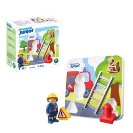 PLAYMOBIL JUNIOR Puzzle de Bomberos 72088