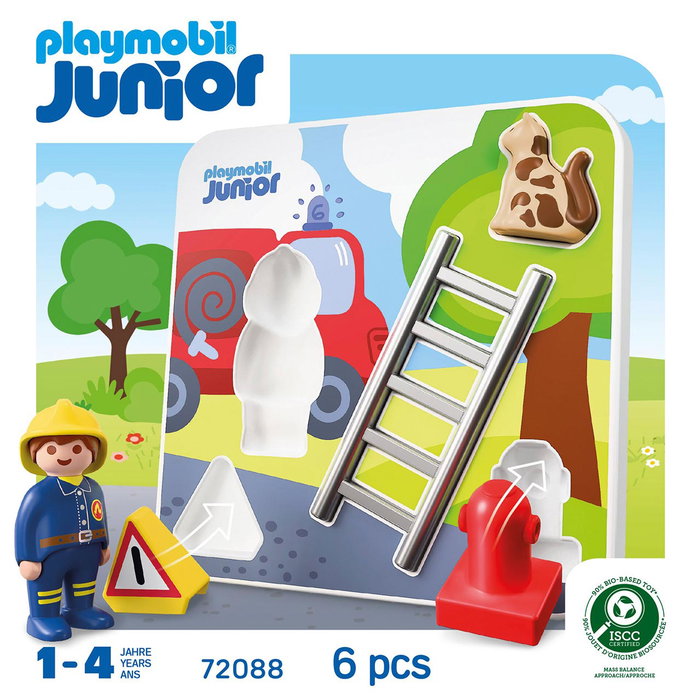 PLAYMOBIL JUNIOR Puzzle de Bomberos 72088 PLAYMOBIL JUNIOR Puzzle de Bomberos 72088