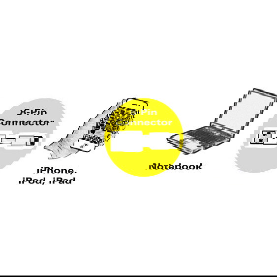 VALUE Cable Lightning a USB 1.8 m Negro, Carga y Sincronización
