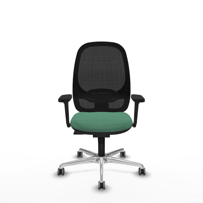 PIQUERAS Y CRESPO Silla de oficina Cilanco con mecanismo Sincro Verde esmeralda