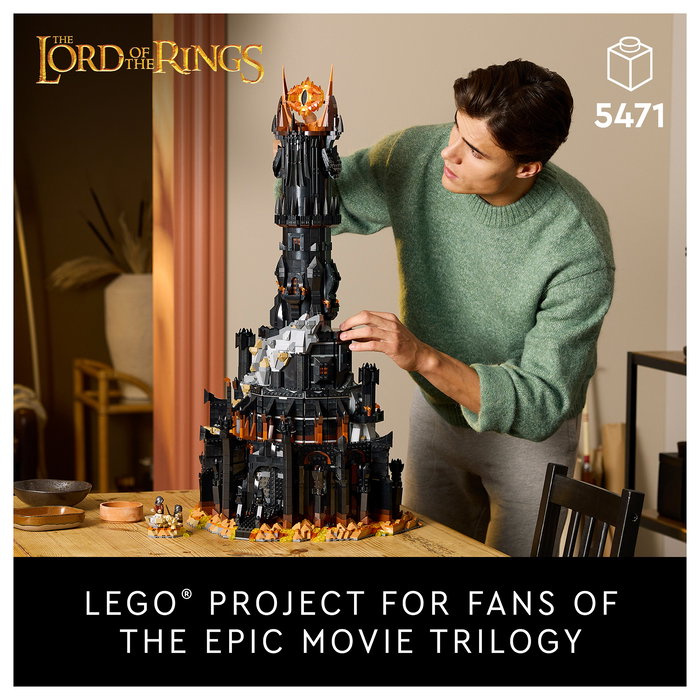 LEGO Icons El Señor de los Anillos: Barad-dûr™ - 5471 Piezas - Juego de Construcción para Adultos 18+