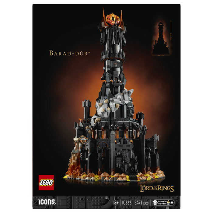 LEGO Icons El Señor de los Anillos: Barad-dûr™ - 5471 Piezas - Juego de Construcción para Adultos 18+