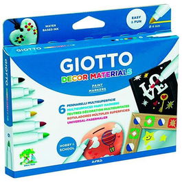 Giotto Rotuladores Decor Materiales Cualquier Superficie Estuche 6 Ud