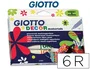 Giotto Rotuladores Decor Materials Colores Surtidos Estuche de 6