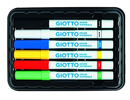 Giotto Rotuladores Decor Materials Colores Surtidos Estuche de 6 unidades
