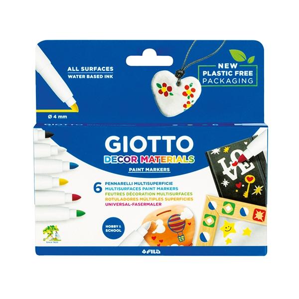 Giotto Rotuladores Decor Materials Colores Surtidos Estuche de 6