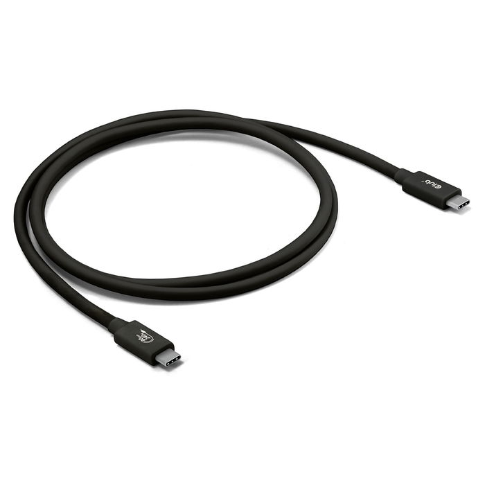 Club 3D Cable USB-C 80Gbps Certificado PD 240W/8K 240Hz 1.2 Metros Acero Inoxidable