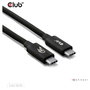 Club3D CAC-1570 Cable USB-C a USB-C USB4 Gen 2x2 80Gbps 1.2m Negro