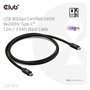 Club3D CAC-1570 Cable USB-C a USB-C USB4 Gen 2x2 80Gbps 1.2m Negro