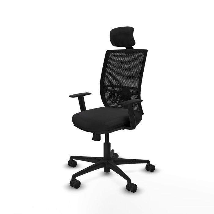 PIQUERAS Y CRESPO Silla de oficina Yunquera Negro con Mecanismo Sincro/Traslack
