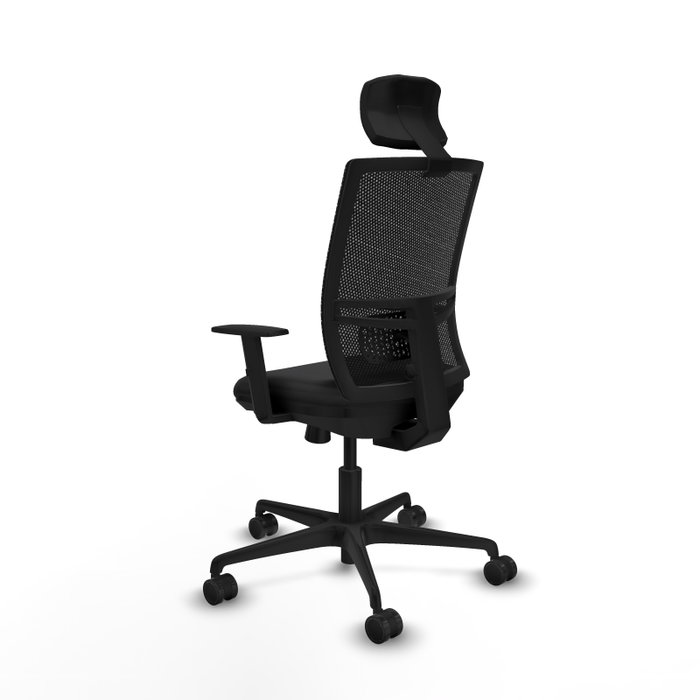 PIQUERAS Y CRESPO Silla de oficina Yunquera Negro con Mecanismo Sincro/Traslack