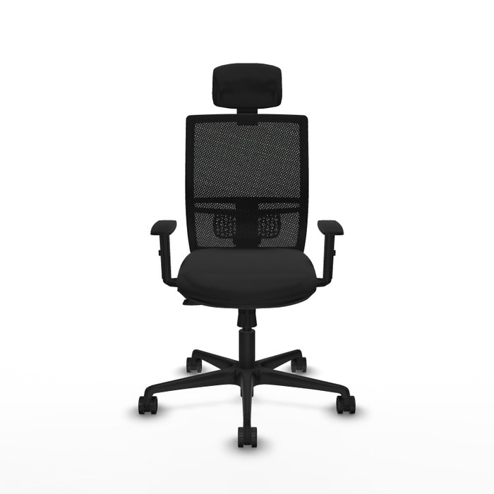 PIQUERAS Y CRESPO Silla de oficina Yunquera Negro con Mecanismo Sincro/Traslack