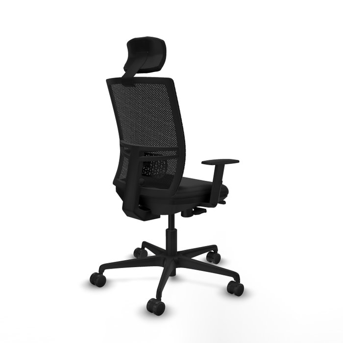PIQUERAS Y CRESPO Silla de oficina Yunquera Negro con Mecanismo Sincro/Traslack