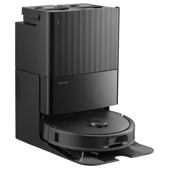Roborock QR 598 Aspirador y Fregador Robot Negro con Estación Base Multifunción, LiDAR, 180 Min Autonomía, 8000 Pa Succión