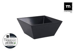 La Mediterranea Bol Melamina Antracita 18 cm x 8 cm (24 Unidades)